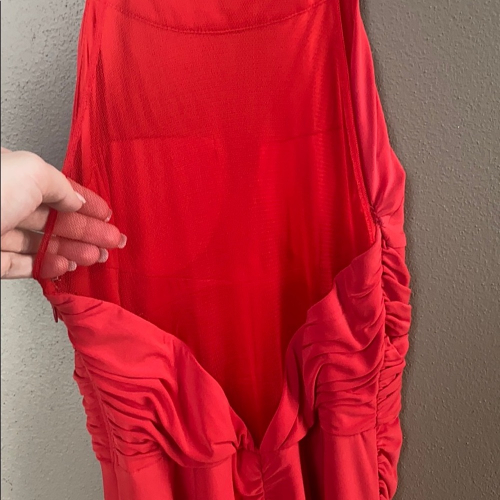 Red Floor Length Prom Dress - Picture 5 of 6